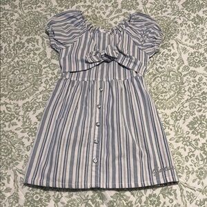 Blue Striped Kids Dress